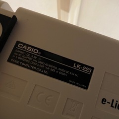 カシオ　キーボード　CASIO LK-223 ピアノの画像