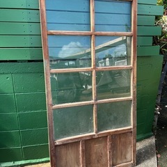 アンティークガラス引戸4枚の画像