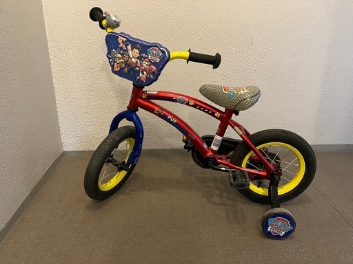 パウパトロール　幼児用自転車　補助輪付