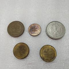 ドイツ硬貨【5枚】10ペニヒ/5ペニヒ/1ペニヒ/1マルク コイン セット 外貨 外国銭 旧硬貨の画像