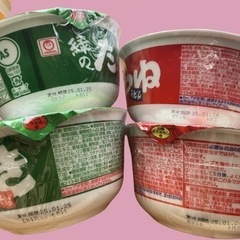カップ麺7個コーン缶詰5缶セットの画像