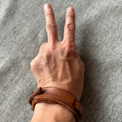 skin leather ブレスレットの画像