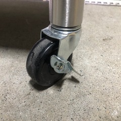 ステンレス　キャスター付ガス台　作業台の画像