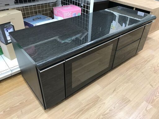 ★ジモティ割あり★ ニトリ テレビ台 ブラック H46×W125×D45 クリーニング済み KJ6168