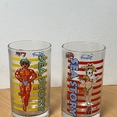 美品　【非売品】海物語 ペアグラスセット ガラス コップ　コレクションの画像
