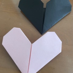 ハンドメイド おりがみ 箱5個 ＆ ハート2個 セットの画像