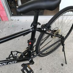 ★ジモティ割あり★  ロードバイク 27インチ ブラック クリーニング済み KJ6175の画像