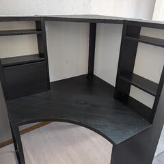 IKEA　学習机　コーナーワークデスク　黒色