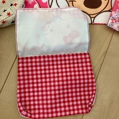 小学生　女の子　上履き入れ　巾着袋　移動ポケットの画像