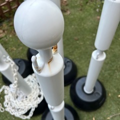 駐車場ポール 車止めポール セット 10.7mチェーン  チェーンスタンドの画像