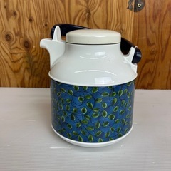 k0916618  未使用品 ZOJIRUSHI 魔法瓶　華山 昭和レトロ タグ付き 昭和  説明書付き VGW-1000 和風ポット 中古 現状品の画像