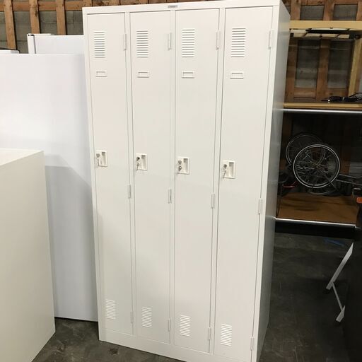 11/14 終 NAIKI ナイキ 4人用 ロッカー 90x51x179cm 各鍵付き オフィス