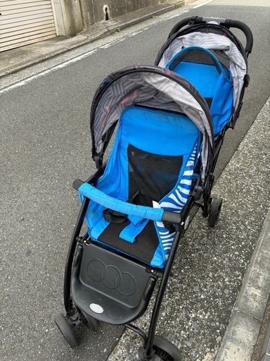 ２人乗りベビーカー縦