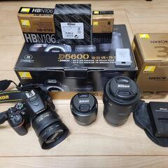 ⭐フルセット⭐ Nikon D5600ダブルズームキット+単焦点レンズ