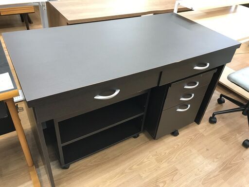 ★ジモティ割あり★ ベガコーポレーション デスクセット ダークブラウン H72×W120×D60 クリーニング済み KJ6180