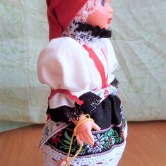 チェコの伝統衣装人形(ケースサイズ20cm) ハンドメイド の画像