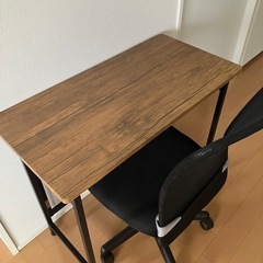 【山善】折りたたみデスクとチェアセット