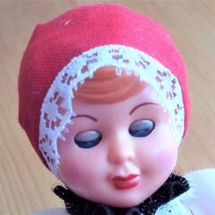 チェコの伝統衣装人形(ケースサイズ20cm) ハンドメイド の画像