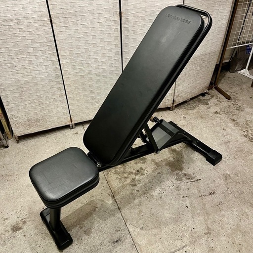 《売約済》【武蔵小山店】LEADING EDGE インクラインベンチ IROTEC アイロテック ラバーダンベル プレート 5KGx6