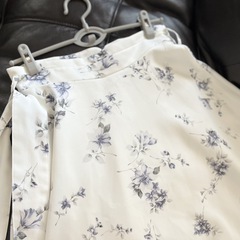 【美品】ミッシュマッシュ スカート 花柄スカート 白の画像