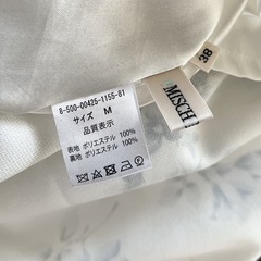 【美品】ミッシュマッシュ スカート 花柄スカート 白の画像