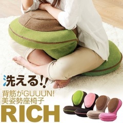
背筋がGUUUN 美姿勢座椅子 リッチ RICH 腰痛 座椅子...