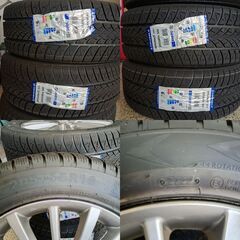 205/55R16 新品ｽﾀｯﾄﾞﾚｽ＆中古ｱﾙﾐﾎｲｰﾙ4本								の画像