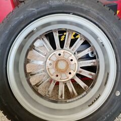 205/55R16 新品ｽﾀｯﾄﾞﾚｽ＆中古ｱﾙﾐﾎｲｰﾙ4本								の画像