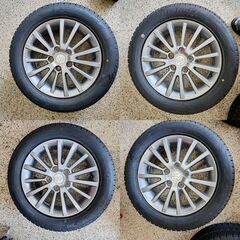 205/55R16 新品ｽﾀｯﾄﾞﾚｽ＆中古ｱﾙﾐﾎｲｰﾙ4本								の画像