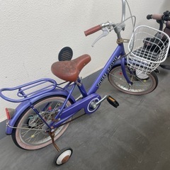 子供 玉付き自転車 補助輪付き自転車