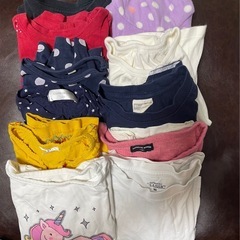 90-100cm保育園にTシャツ　ロンT  肌着　スパッツ　トレーナーまとめてセットの画像