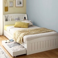 シングルベッド ベッド下収納付き