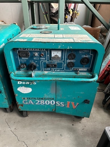 【インバータ100V発電機】デンヨー製 GA-2800SS-IV インバーター発電機　ジャンク品