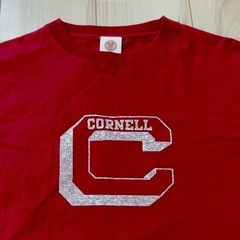 Tシャツ　ティーシャツ　赤　ボルドー　トップスの画像