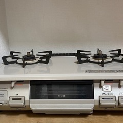 リンナイ　2口ガスコンロ　魚焼き