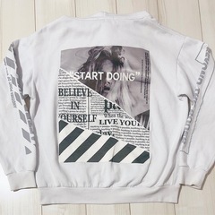 サジェッションSUGGESTION裏起毛リフレクターデコレーションBIGパーカーの画像