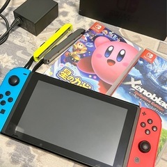 【美品】Nintendo Switch＋ソフト２個の画像