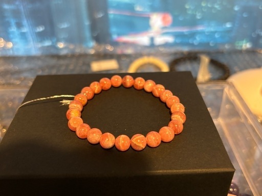 インカローズ　7.5〜8ミリ玉　ブレスレット　パワーストーン