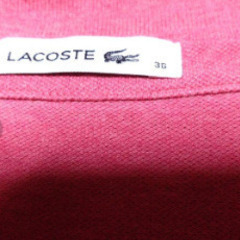 LACOSTE　五分袖ポロシャツレディース36サイズの画像