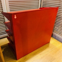 【武蔵小山店】 ビスレー　BISLEY スチール製　レターラック　ラック　レッド　赤　5段　スチール　書類　ケース　書類ケース　ドキュメントケース　ドキュメント　ケース　検　ビズレー　廃番品　廃盤品　希少　レア　の画像