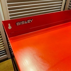 【武蔵小山店】 ビスレー　BISLEY スチール製　レターラック　ラック　レッド　赤　5段　スチール　書類　ケース　書類ケース　ドキュメントケース　ドキュメント　ケース　検　ビズレー　廃番品　廃盤品　希少　レア　の画像
