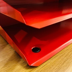 【武蔵小山店】 ビスレー　BISLEY スチール製　レターラック　ラック　レッド　赤　5段　スチール　書類　ケース　書類ケース　ドキュメントケース　ドキュメント　ケース　検　ビズレー　廃番品　廃盤品　希少　レア　の画像