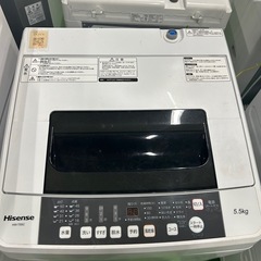 ご来店時、ガン×2お値引き‼️Hisense(ハイセンス) 2019年製 5.5kg 洗濯機🎉