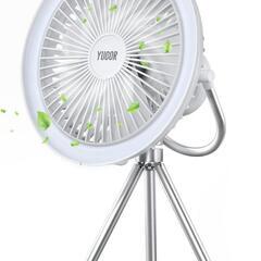 【新品未使用】卓上扇風機 静音 usb 充電式 1台5役 100...