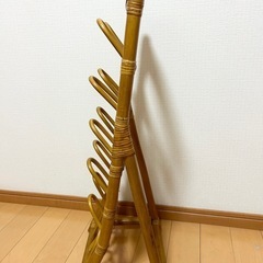 お取引中★0円★スリッパ収納ラック 藤製品の画像