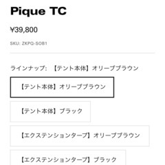 成約済】【キャンプ】【テント】ZUKK PIQUE TC【一回使用超美品
