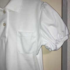 女児用　白ポロシャツ　150の画像