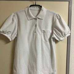 女児用　白ポロシャツ　150の画像