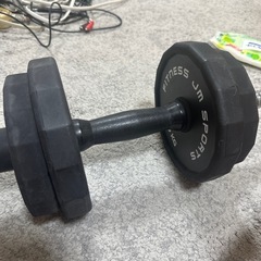 ダンベル・バーベル、手首固定用リストラップ付きの画像