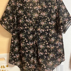 花柄羽織り　M sizeの画像
